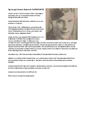 A preview of a PDF biography for Bramhall, Joseph Dennis